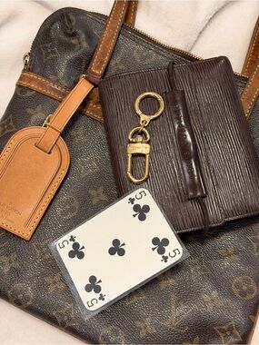 Authentic Louis Vuitton Popincourt Haut Collector Bundle LV Epi Anneau Cles